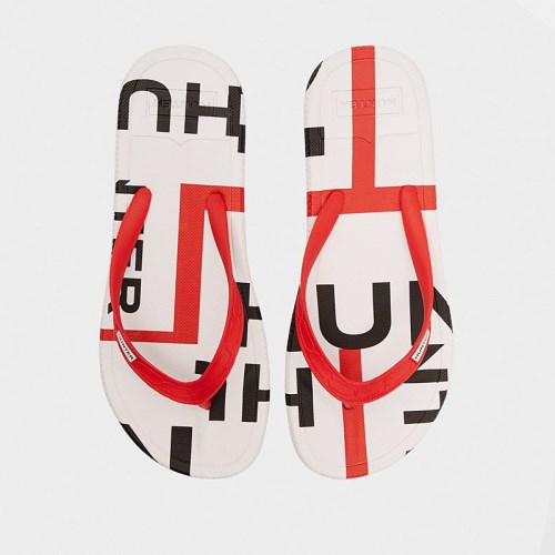 Hunter Original Exploded Logo Flip Flops (Q248P) Ireland